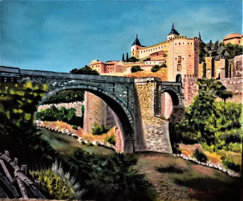 óleo-puente-Toledo